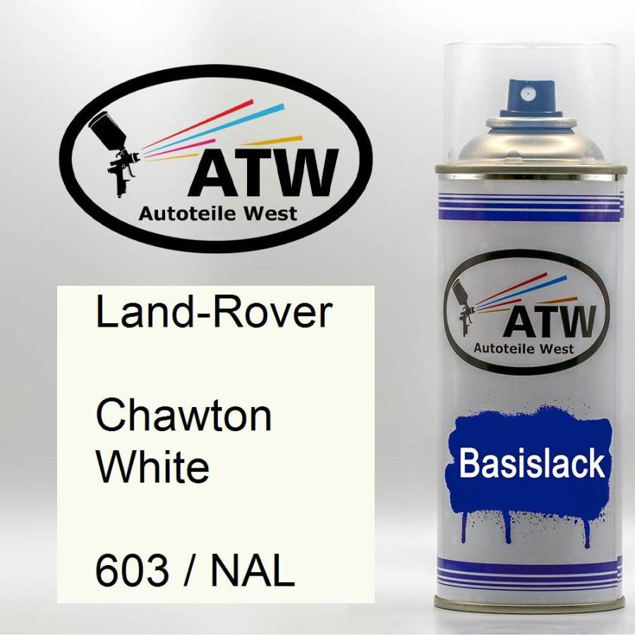 Land-Rover, Chawton White, 603 / NAL: 400ml Sprühdose, von ATW Autoteile West.